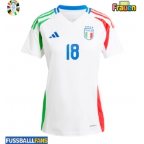 Italien Nicolo Barella #18 Auswärtstrikot Frauen EM 2024 Kurzarm